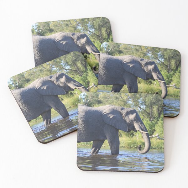 Item preview, Elephant who comes to drink designed and sold by EstelleRossetti.