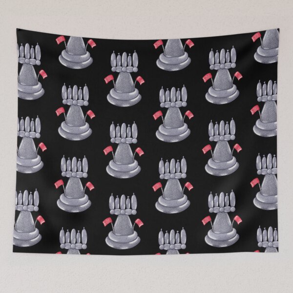 Item preview, Tower chess piece balloon twisting pointillism painting designed and sold by MitoP.