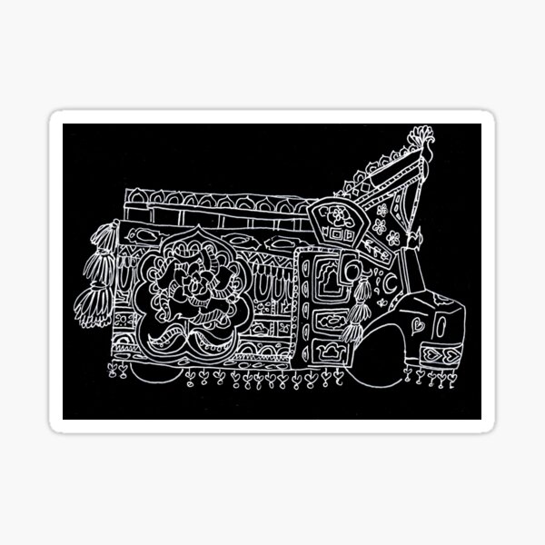 Solitary Truck - Truck Art Sticker