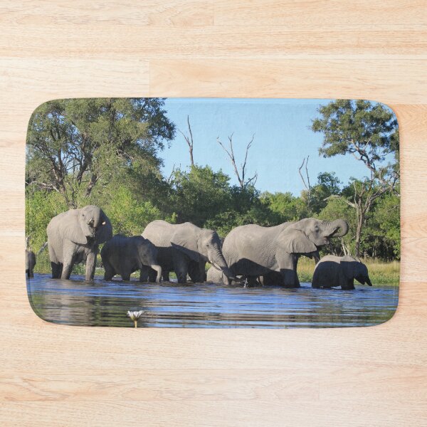 Item preview, Elephant who comes to drink designed and sold by EstelleRossetti.