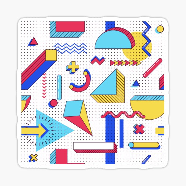 Item preview, 90s Retro Memphis Abstract Pattern designed and sold by Action Toons.