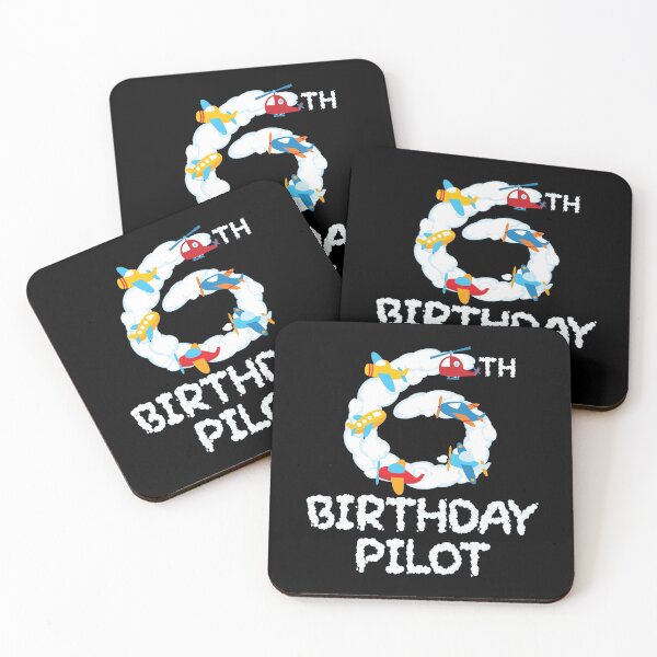 Item preview, 6th Birthday Pilot 6 Years Old Aviator Kid B-day Party product designed and sold by Grabitees.