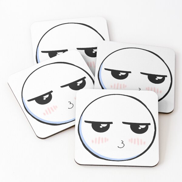 Item preview, Suave Pout Emoji Face | Emoticon designed and sold by Emotive.