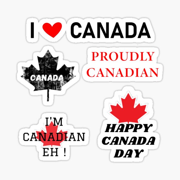 Happy Canada Day Gift Design  Sticker for Sale by Emperors-Shop