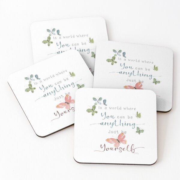 Item preview, Be Yourself Inspirational Quote designed and sold by Lisa Audit Art.