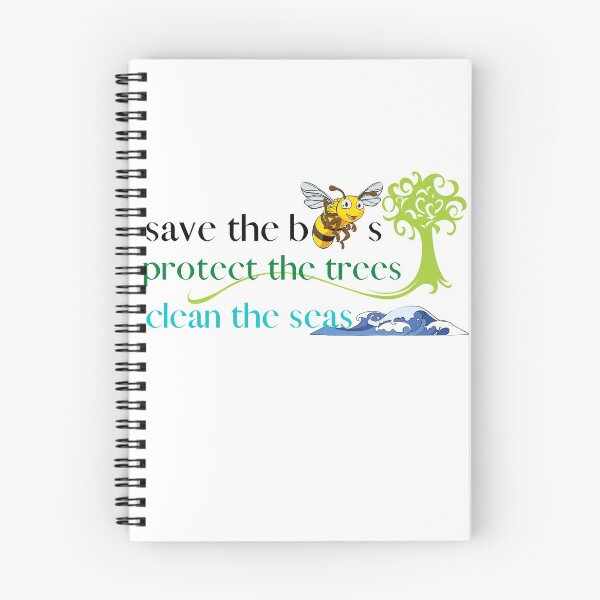 Item preview, save the bees protect the trees clean the seas designed and sold by Martin-bivert.