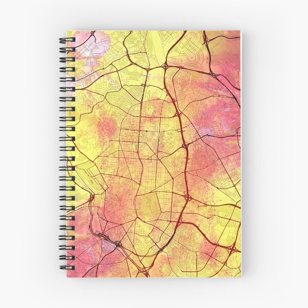 Item preview, Madrid Spain Street Yellow Pink designed and sold by IvonDesign.