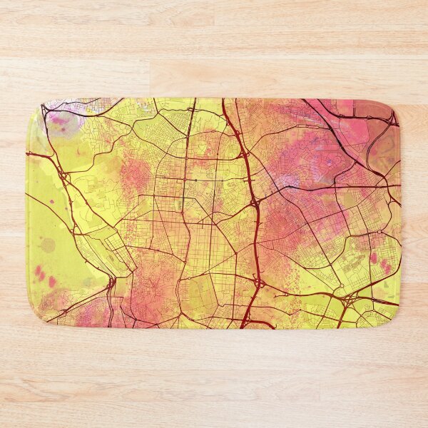 Item preview, Madrid Spain Street Yellow Pink designed and sold by IvonDesign.