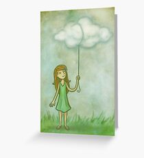 Cloud on a string Greeting Card