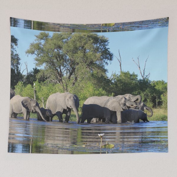 Item preview, Elephant who comes to drink designed and sold by EstelleRossetti.