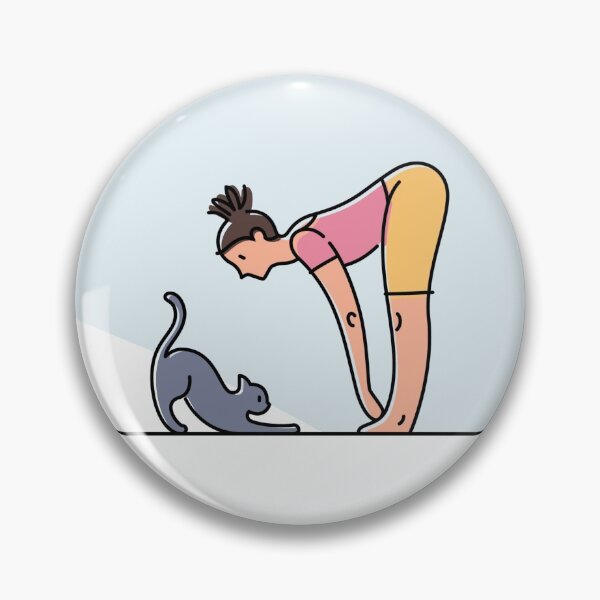 Item preview, YOGA PRACTICE AND CAT- FORWARD FOLD designed and sold by Trio's Stuff.
