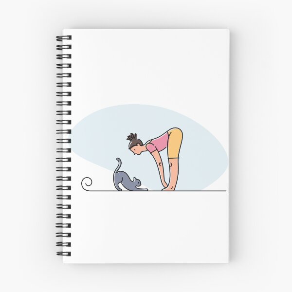 Item preview, YOGA PRACTICE AND CAT- FORWARD FOLD designed and sold by Trio's Stuff.