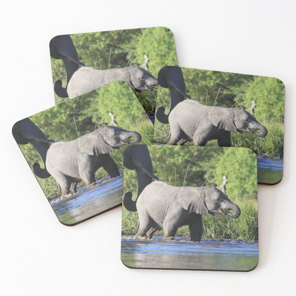 Item preview, Elephant who comes to drink designed and sold by EstelleRossetti.