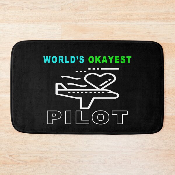 Item preview, World's Okayest Pilot designed and sold by majeed10.