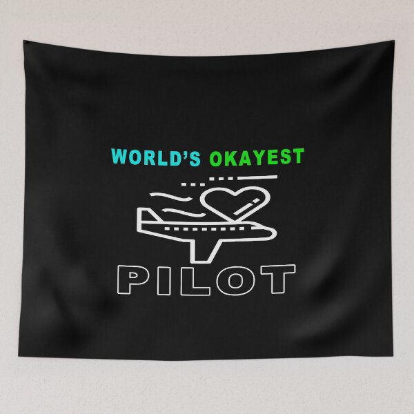 Item preview, World's Okayest Pilot designed and sold by majeed10.