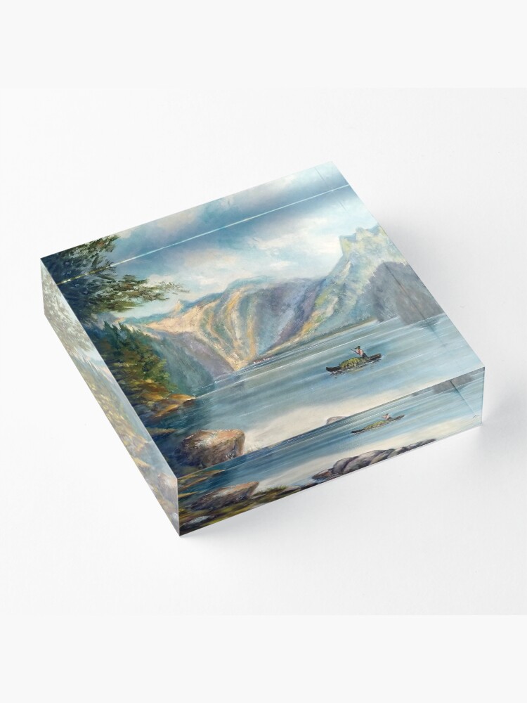 Alternate view of Hidden Feathers by Max Lewis Acrylic Block