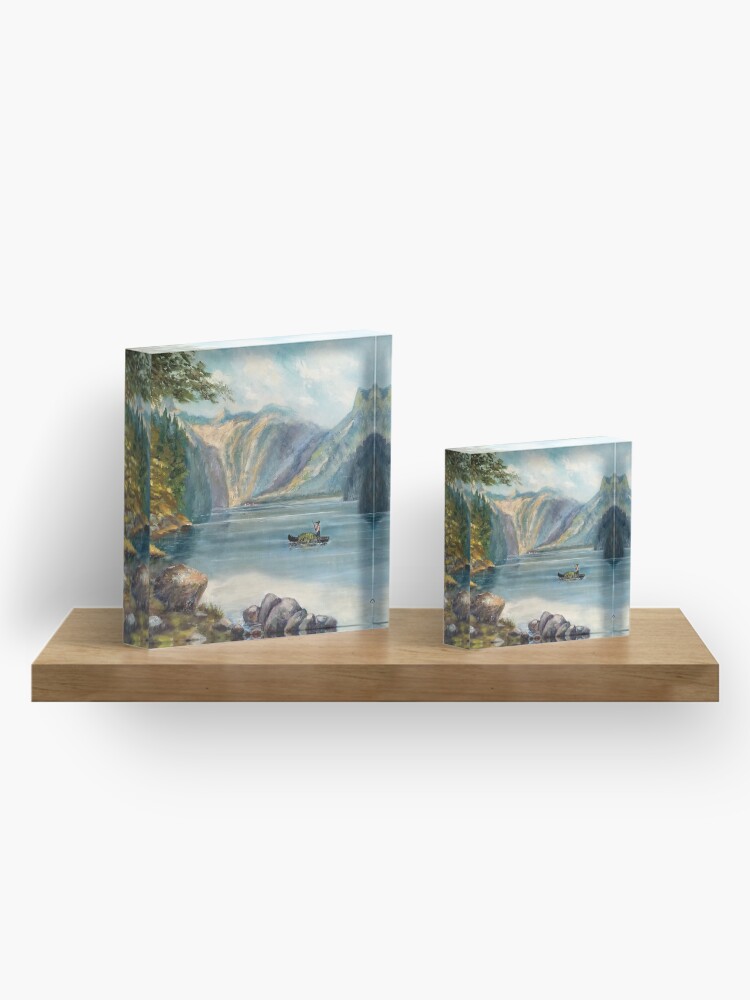 Alternate view of Hidden Feathers by Max Lewis Acrylic Block