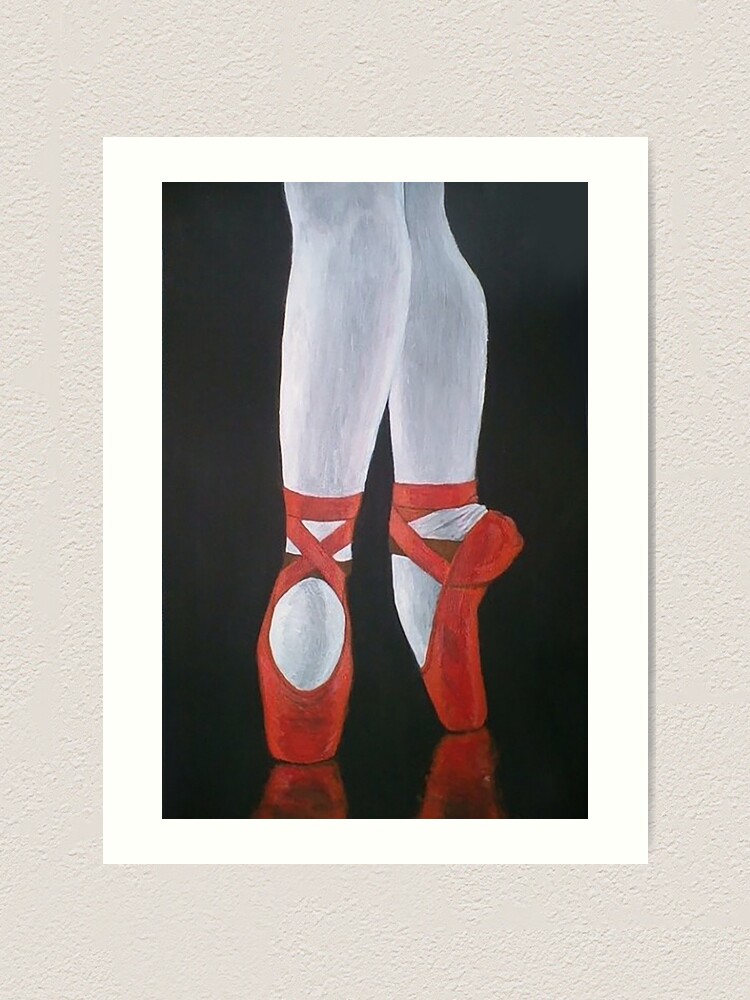 Lámina artística for Sale con la obra «Zapatillas de ballet de