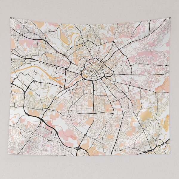Item preview, Manchester England Street Map Color designed and sold by IvonDesign.