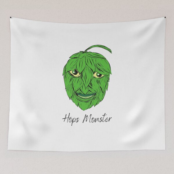 Item preview, Hops Monster - Hombrewing hops t-shirt designed and sold by Beercreation.