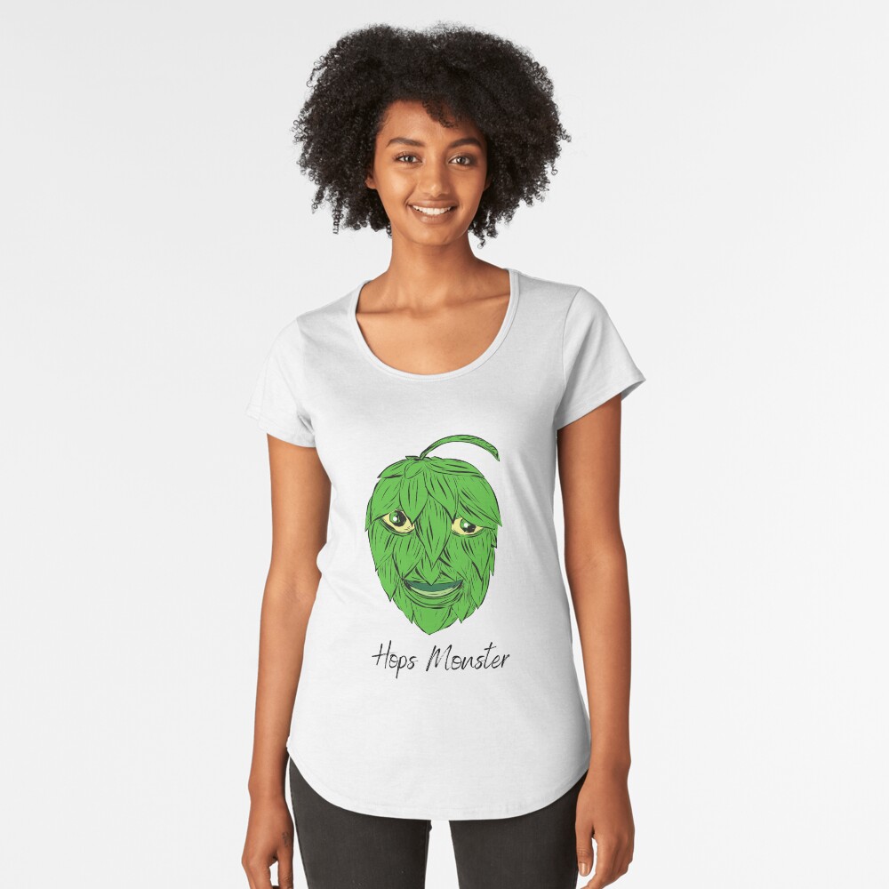 Hops Monster - Hombrewing hops t-shirt Premium Scoop T-Shirt