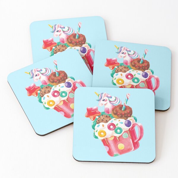 Item preview, Magical Rainbow Unicorn Smoothie MilkShake designed and sold by Alicia Chee.