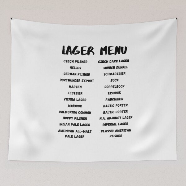 Item preview, Lager Menu designed and sold by Beercreation.
