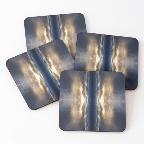 Item preview, Blue mirror image sunburst designed and sold by steveball.