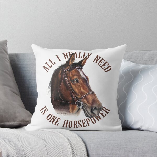 Item preview, One Horsepower Brown Horse  designed and sold by Nikki Milley.