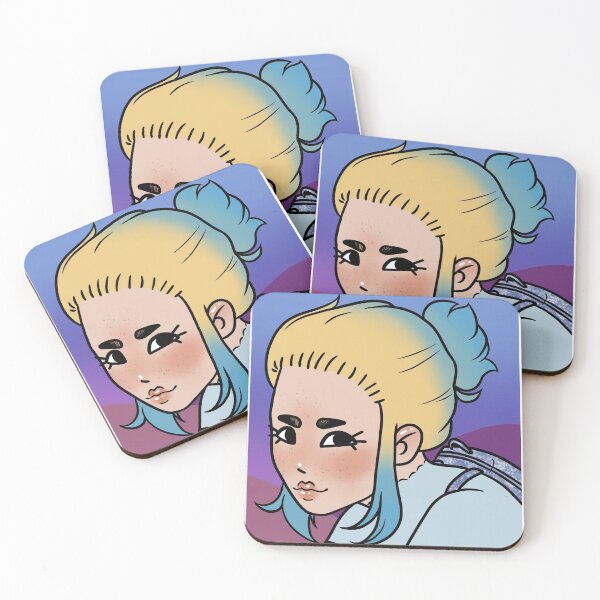 Item preview, Cute Girl with Colored Hair designed and sold by brinaikekii.