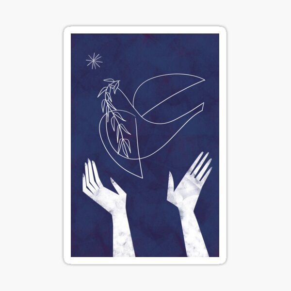 Blue Dove Sticker