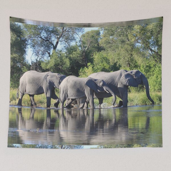 Item preview, Elephant who comes to drink designed and sold by EstelleRossetti.