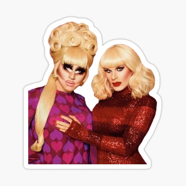 Item preview, TRIXIE AND KATYA sticker! designed and sold by Sophiecharms.