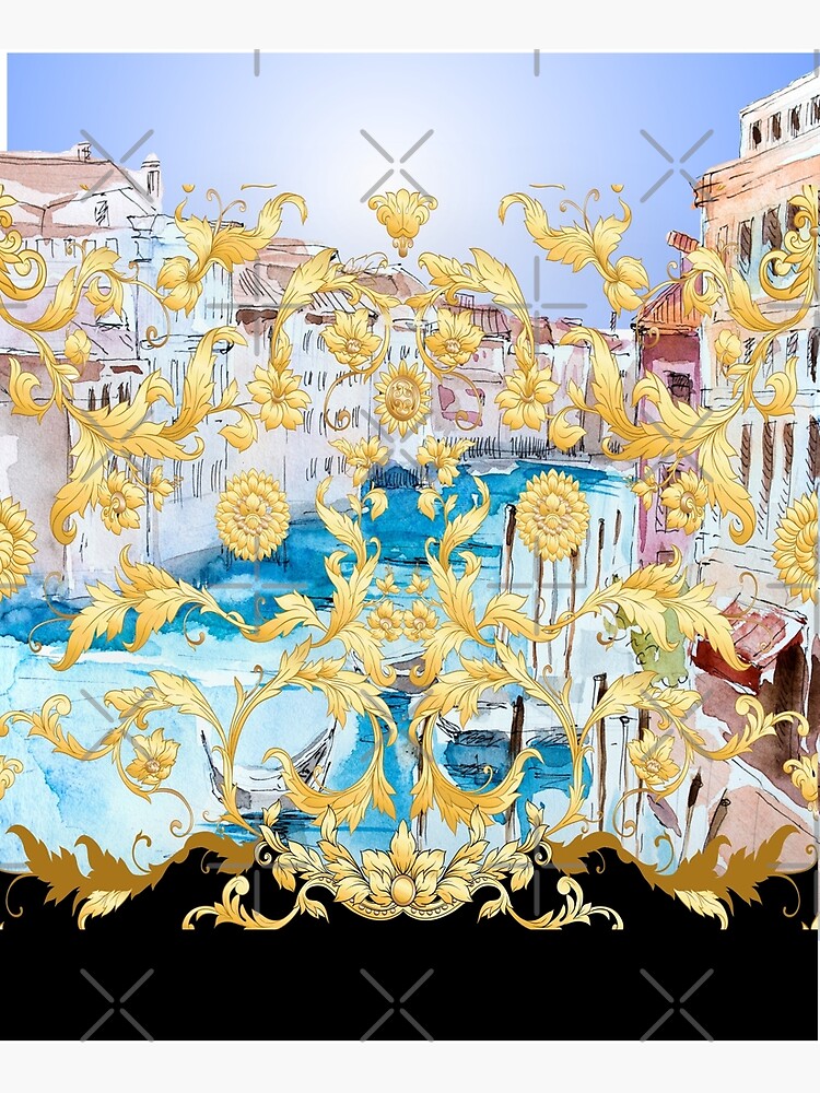 Discover Venice with a Baroque style design. A lovely design for someone with style or loves fashion.. Premium Matte Vertical Poster