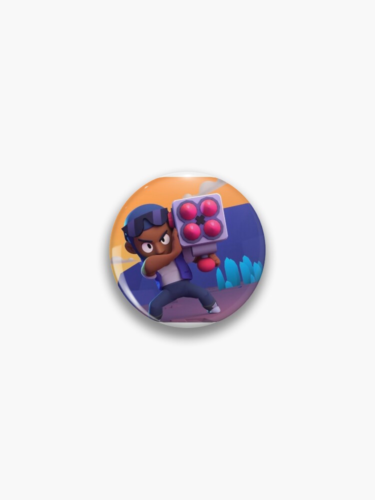 Brock Pin By Nomiegamer Redbubble - brock portrait brawl stars