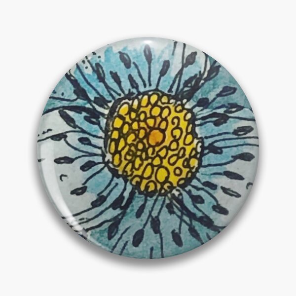 Aperçu de l'œuvre Fleur bleue anémone créée et vendue par Jeanette Cefre.