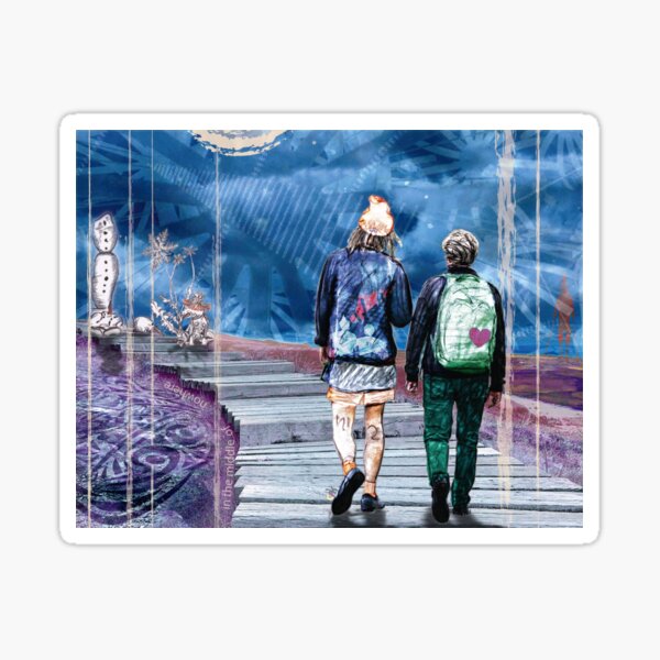 what life brings you and me
Do you want to look with me Sticker
