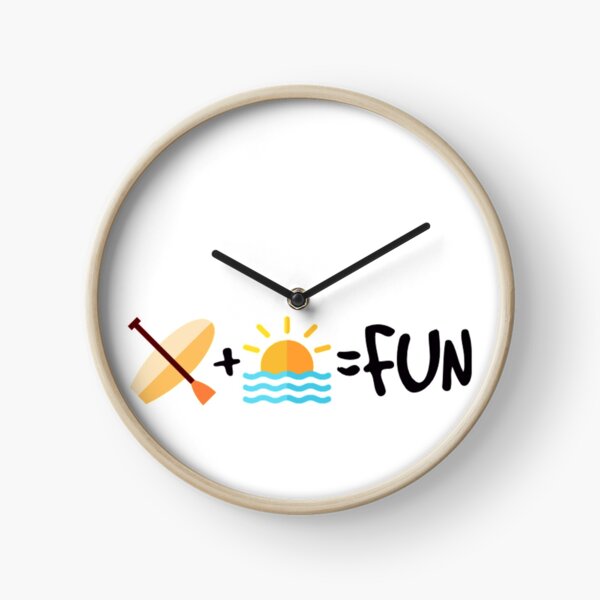 SUP + Sunset Ocean = Fun Clock