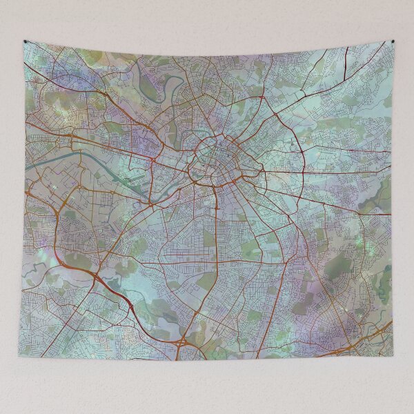 Item preview, Manchester England Street Map Urban designed and sold by IvonDesign.