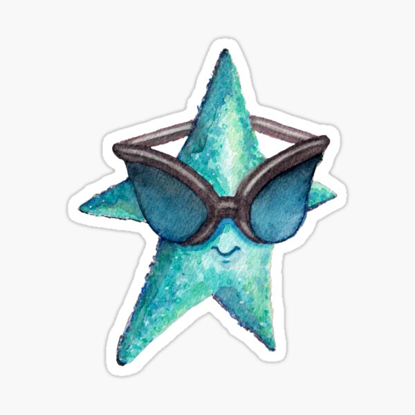 Item preview, Blue "Rock" Star designed and sold by Nicci O’Neill.