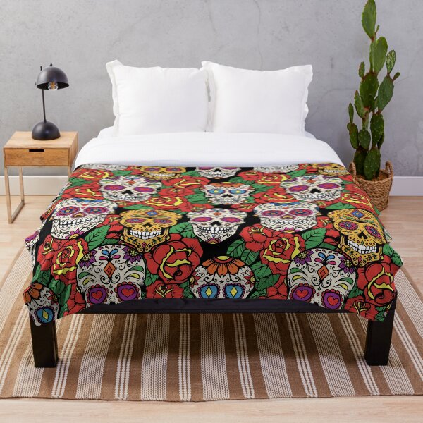 Item preview, Sugar Skull Seamless Pattern designed and sold by Action Toons.