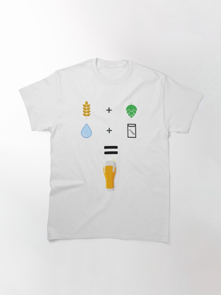 Alternate view of Beer brewing ingredients Classic T-Shirt