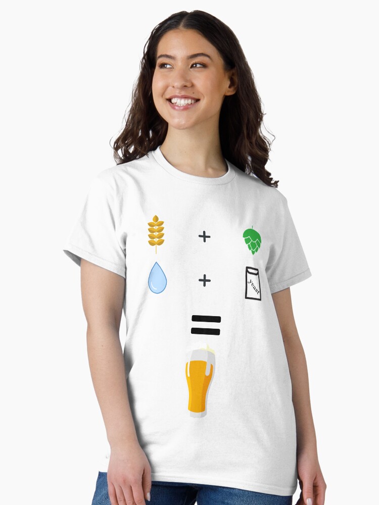 Thumbnail 2 of 7, Classic T-Shirt, Beer brewing ingredients designed and sold by Beercreation.