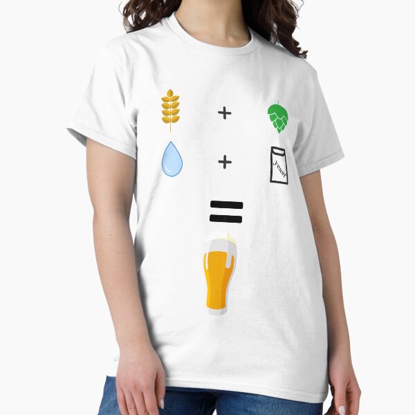 Beer brewing ingredients Classic T-Shirt