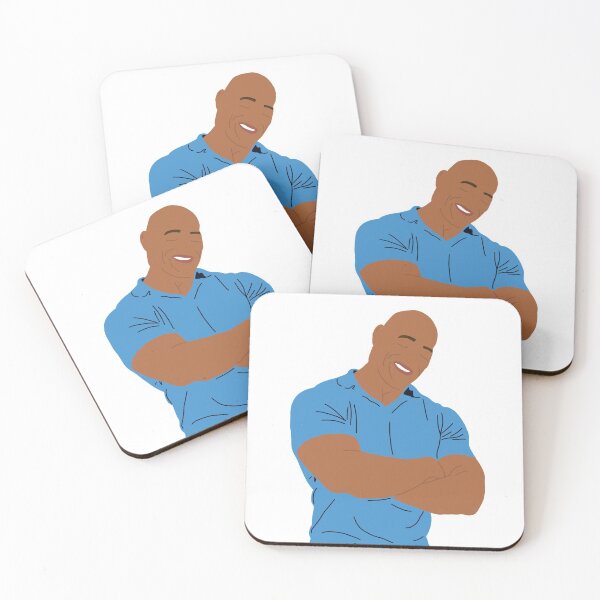 Item preview, Dwayne “The Rock” Johnson Faceless Portrait designed and sold by zuzannaaa.