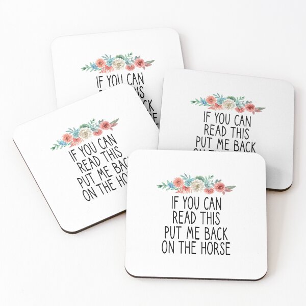 Item preview, If you can read this put me back on the horse , Horse, Horse mom , Gift for horse owner, Farm , Horse trainer gift, Horse Lover Gifts, Equestrian Gift floral background designed and sold by Chamssou.
