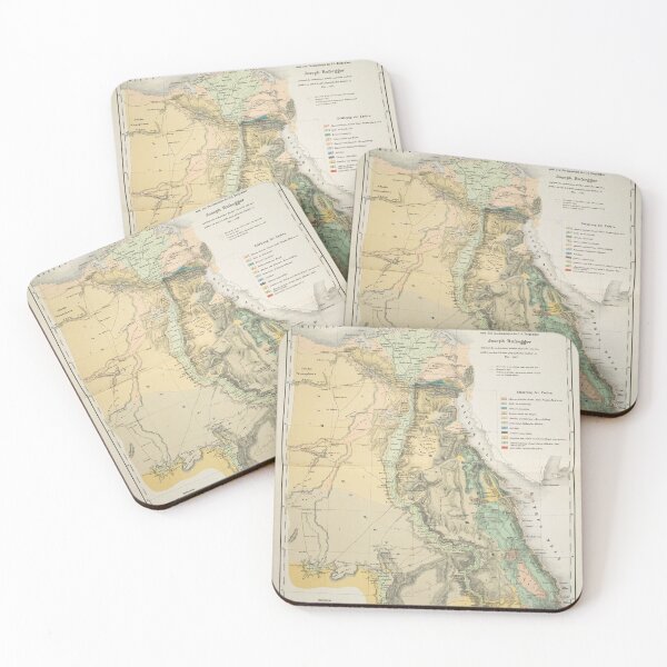 Item preview, Vintage Egypt Geology Map (1842) designed and sold by BravuraMedia.