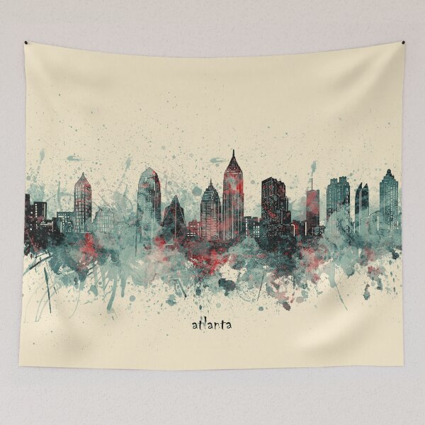 Item preview, atlanta skyline designed and sold by BekimART2.