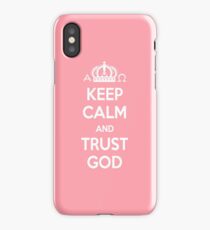 Religious Christian iPhone 6s Case Cover Keep Calm And Trust God Pink iPhone Case