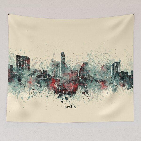 Item preview, austin skyline designed and sold by BekimART2.